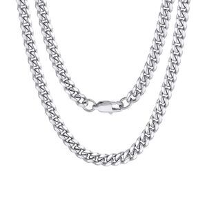 NWT Wool + Pepper Co. Stainless Steel Miami Cuban Link Chain